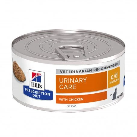 C/D Urinary Multicare Boîte émincé Pour Chat Poulet 3 C/D Urinary Multicare Boîte émincé Pour Chat Poulet