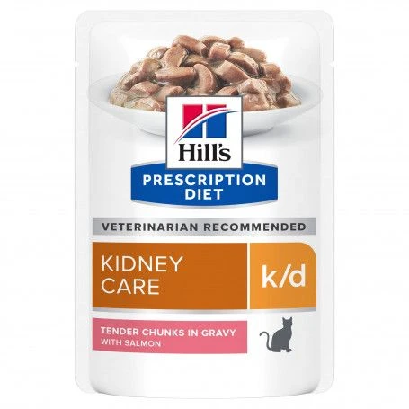 K/D Kidney Sachet Repas Pour Chat Saumon 3 K/D Kidney Sachet Repas Pour Chat Saumon
