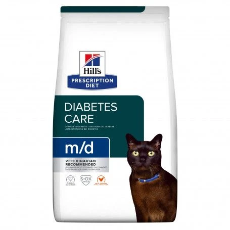 M/d Diabetes Croquettes Pour Chat Au Poulet 3 M/d Diabetes Croquettes Pour Chat Au Poulet