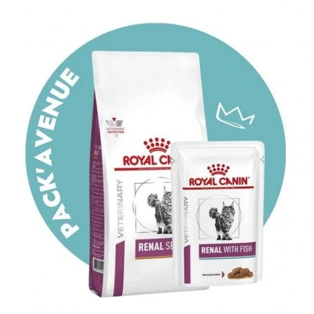 Pack'Avenue Royal Canin CAT RENAL SELECT Sac 4kg Avec 12 Sachets Repas POISSON 3 Pack'Avenue Royal Canin CAT RENAL SELECT Sac 4kg Avec 12 Sachets Repas POISSON