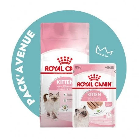 Pack'Avenue Royal Canin CAT KITTEN 10KG Avec Mousse En Sachet Repas 3 Pack'Avenue Royal Canin CAT KITTEN 10KG Avec Mousse En Sachet Repas