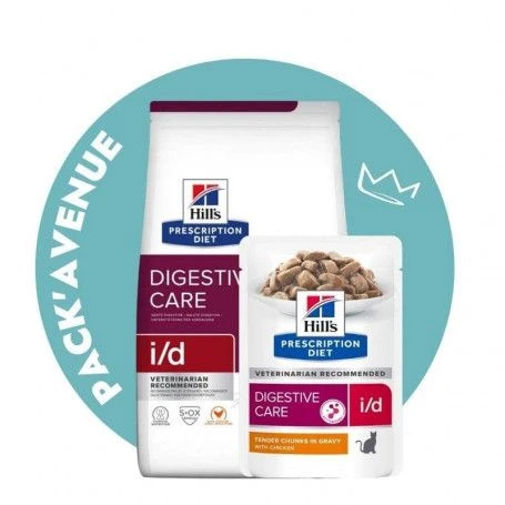 Pack'Avenue Hill's Prescription Diet I/D Digestive Croquettes Pour Chat Et Chaton Au Poulet 3 Kg 3 Pack'Avenue Hill's Prescription Diet I/D Digestive Croquettes Pour Chat Et Chaton Au Poulet 3 Kg
