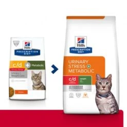 Pack'Avenue Hill's C/d Urinary Stress Multicare+Metabolic Pour Chat 8 Kg -Certains Magasins De Fournitures Pour Chats pack croquettes poulet urinary stress hills chat 1