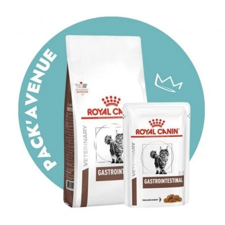 Pack'Avenue Royal Canin CAT GASTRO INTESTINAL Sac 4kg Avec 12 Sachets Repas 3 Pack'Avenue Royal Canin CAT GASTRO INTESTINAL Sac 4kg Avec 12 Sachets Repas