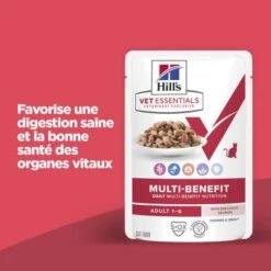 Vet Essentials Chat Multi-Benefit Adult 1+ Saumon Sachet Repas -Certains Magasins De Fournitures Pour Chats vet essentials chat multi benefit adult 1 saumon sachet re 2