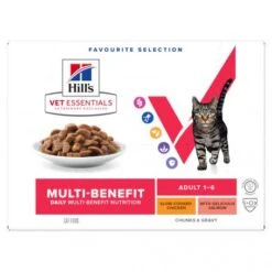 Vet Essentials Chat Multi-Benefit Adult Pack Mixte Sachet Repas