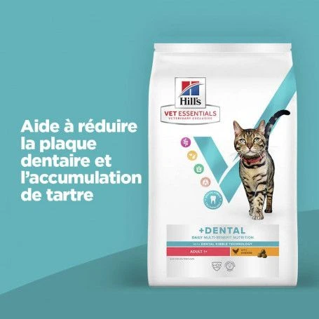 Vet Essentials Chat Multi-Benefit + Dental Adult 1+ Poulet 7 Vet Essentials Chat Multi-Benefit + Dental Adult 1+ Poulet – Image 5