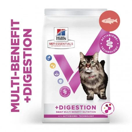 Vet Essentials Chat Multi-Benefit + Digestion Adult 1+ Saumon 3 Vet Essentials Chat Multi-Benefit + Digestion Adult 1+ Saumon