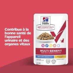 Vet Essentials Chat Multi-Benefit Mature Adulte 7+ Poulet Sachet Repas -Certains Magasins De Fournitures Pour Chats vet essentials chat multi benefit matur adulte 7 poulet sachet repas 1