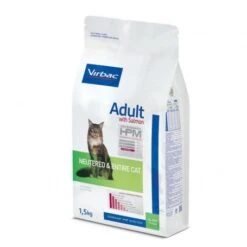 Virbac Veterinary HPM Cat Adult With Salmon Neutered & Entire -Certains Magasins De Fournitures Pour Chats veterinary hpm adult with salmon neuteredentire cat 3