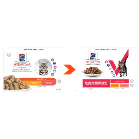 Vet Essentials Feline Adult Pack Mixte Sachet Repas 3 Vet Essentials Feline Adult Pack Mixte Sachet Repas